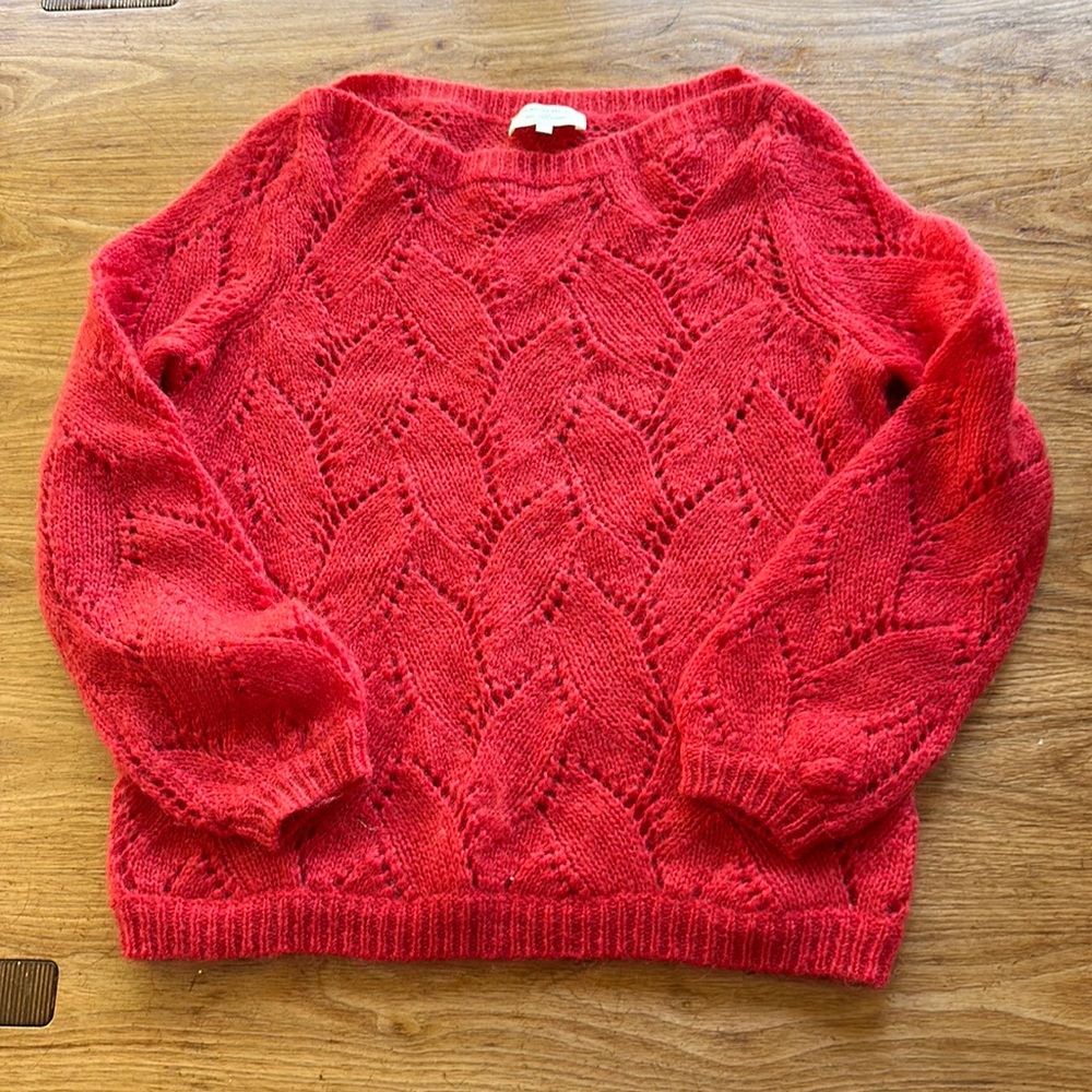 La Maille Sezane Sweater Jumper Sz. Small Red Excellent